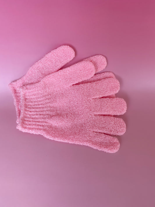 Exfoliating gloves