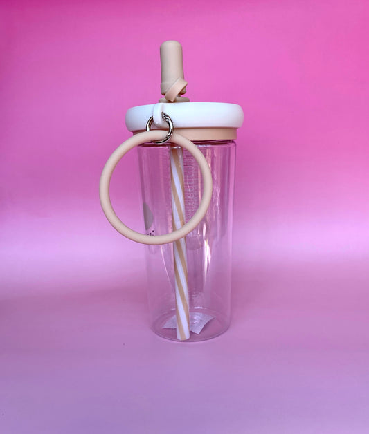 Water Bottle 800ml - Straw + detachable sleeve + fruit infuser